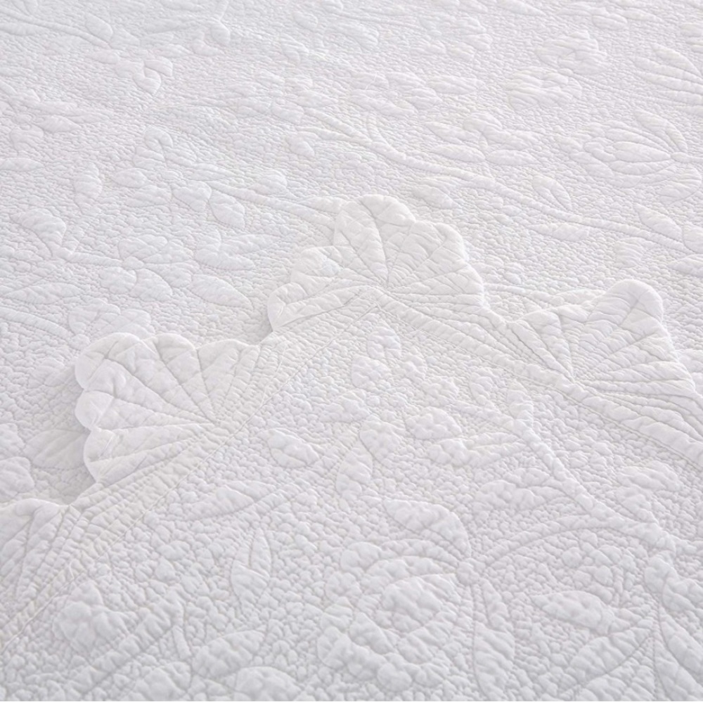Bedding Set Grey Quilt Set Queen Size 100% Cotton - Picture 5 of 6